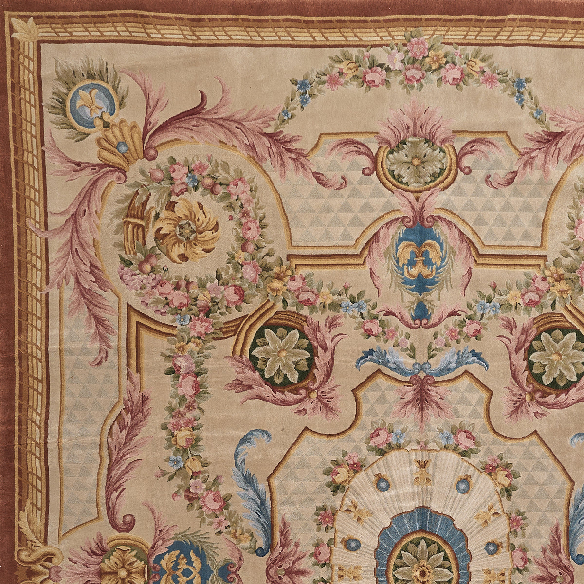 8025 Hand Knotted Savonnerie Carpet