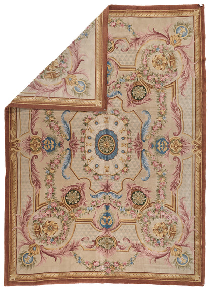 8025 Hand Knotted Savonnerie Carpet
