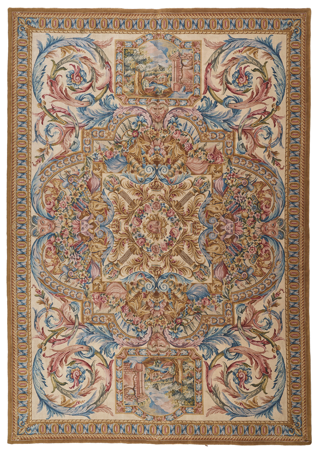 8026 Hand Knotted Savonnerie Carpet