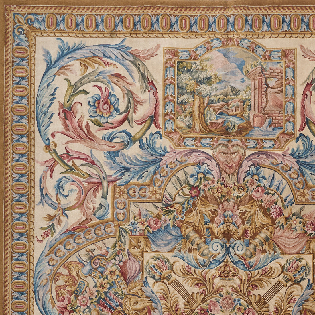 8026 Hand Knotted Savonnerie Carpet