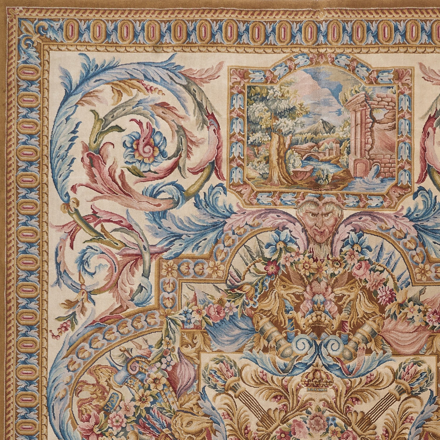 8026 Hand Knotted Savonnerie Carpet