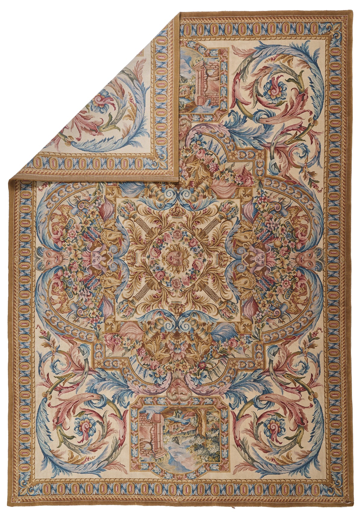 8026 Hand Knotted Savonnerie Carpet