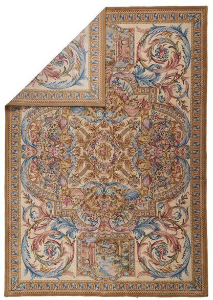 8026 Hand Knotted Savonnerie Carpet