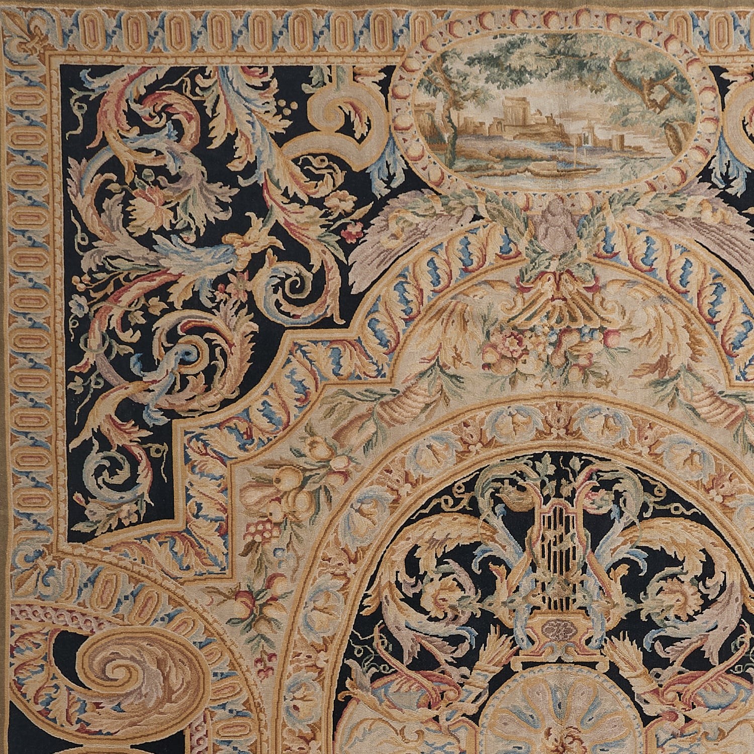 8027 Hand Knotted Savonnerie Carpet