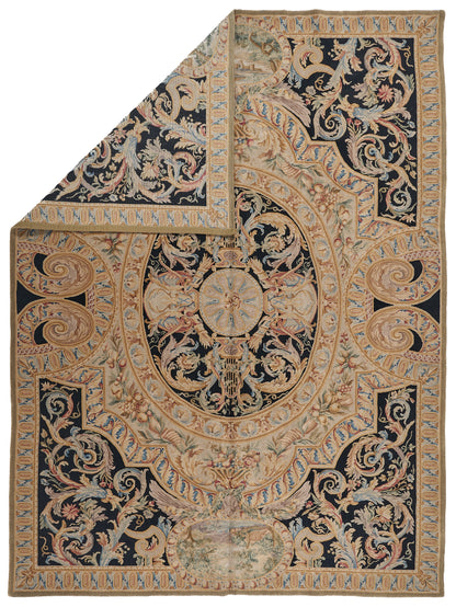 8027 Hand Knotted Savonnerie Carpet