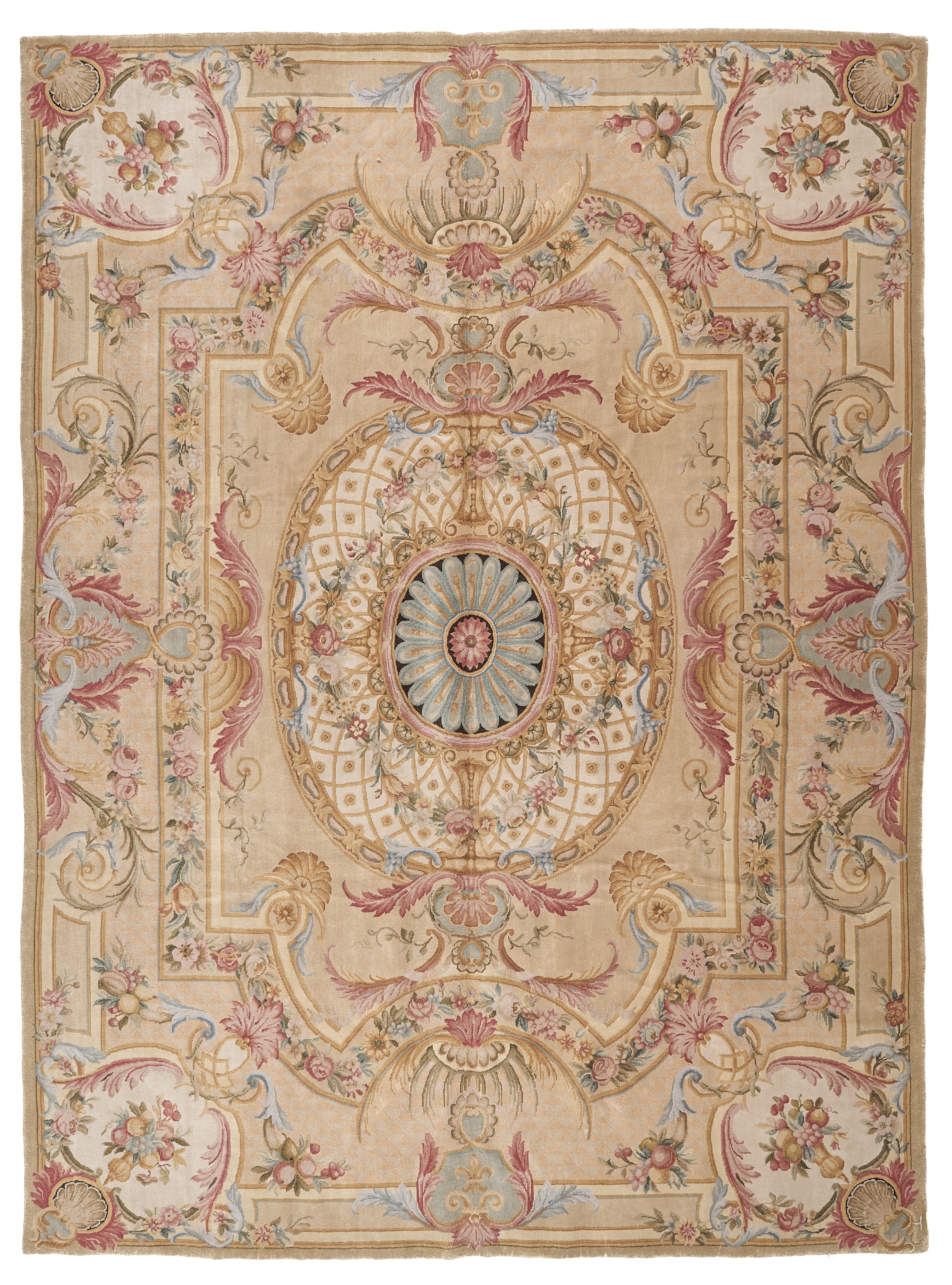 8028 Hand Knotted Savonnerie Carpet