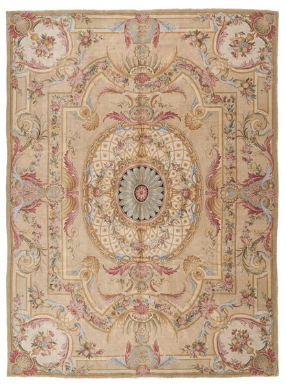 8028 Hand Knotted Savonnerie Carpet