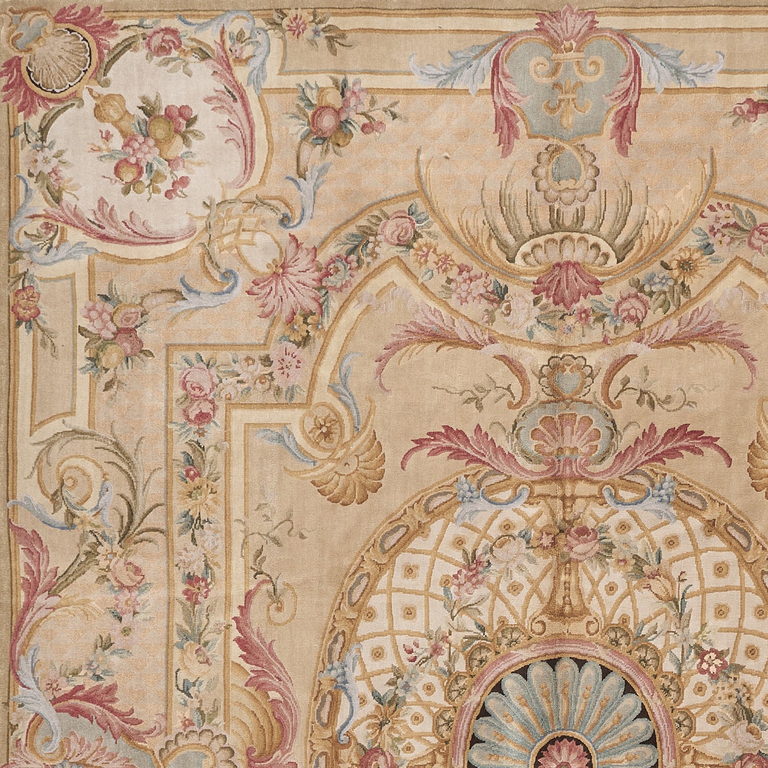 8028 Hand Knotted Savonnerie Carpet