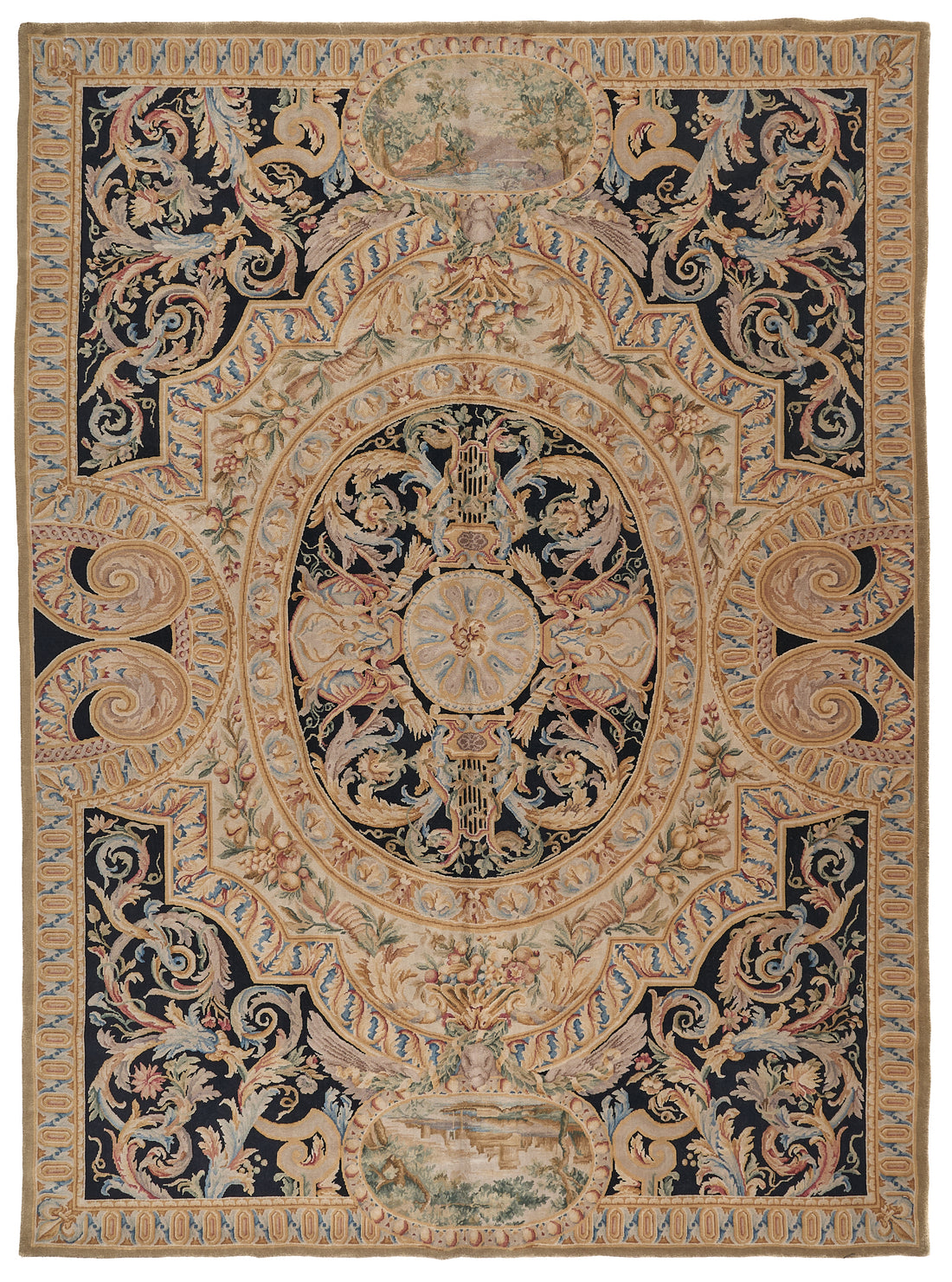 8031 Hand Knotted Savonnerie Carpet