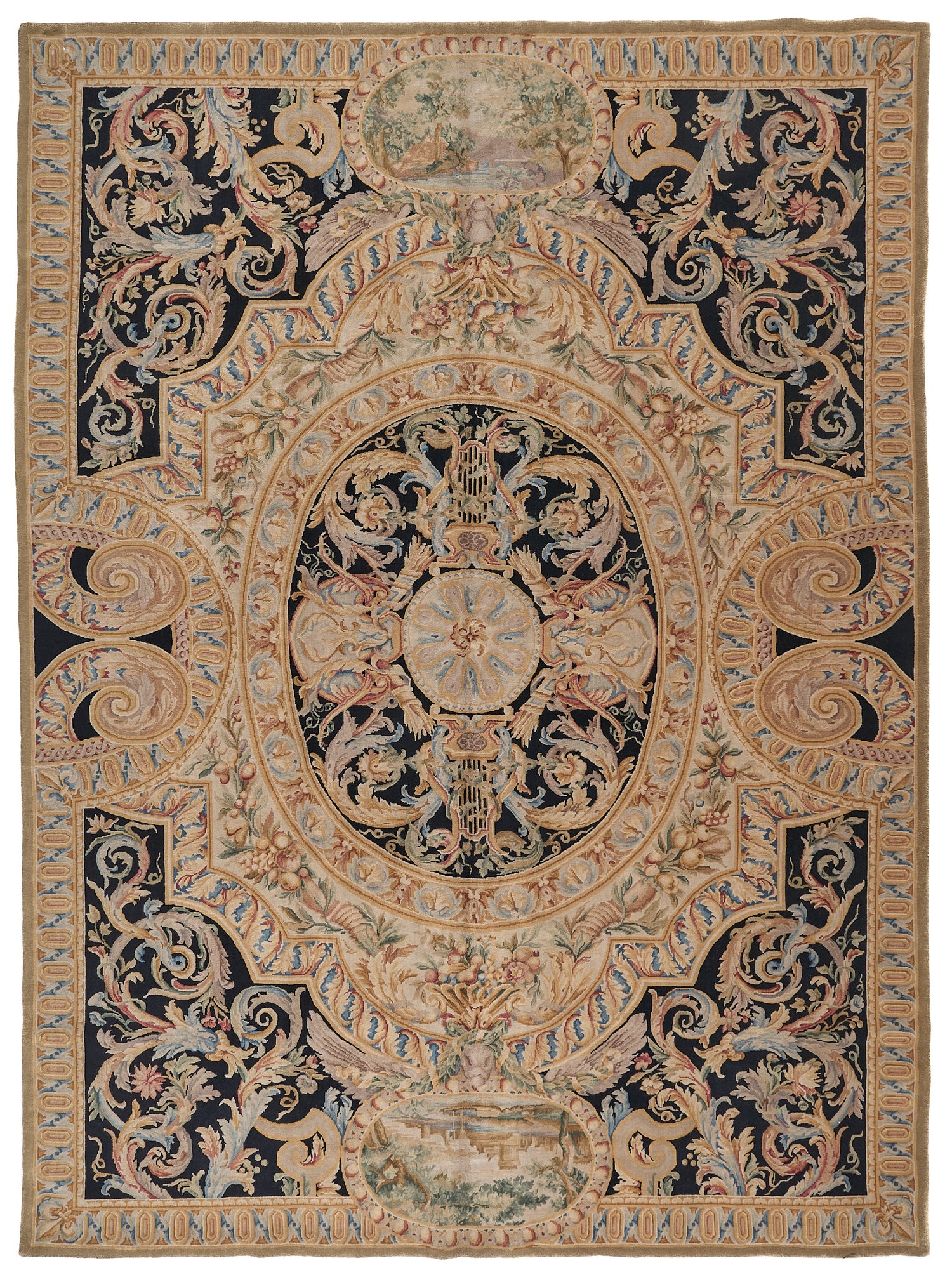 8031 Hand Knotted Savonnerie Carpet