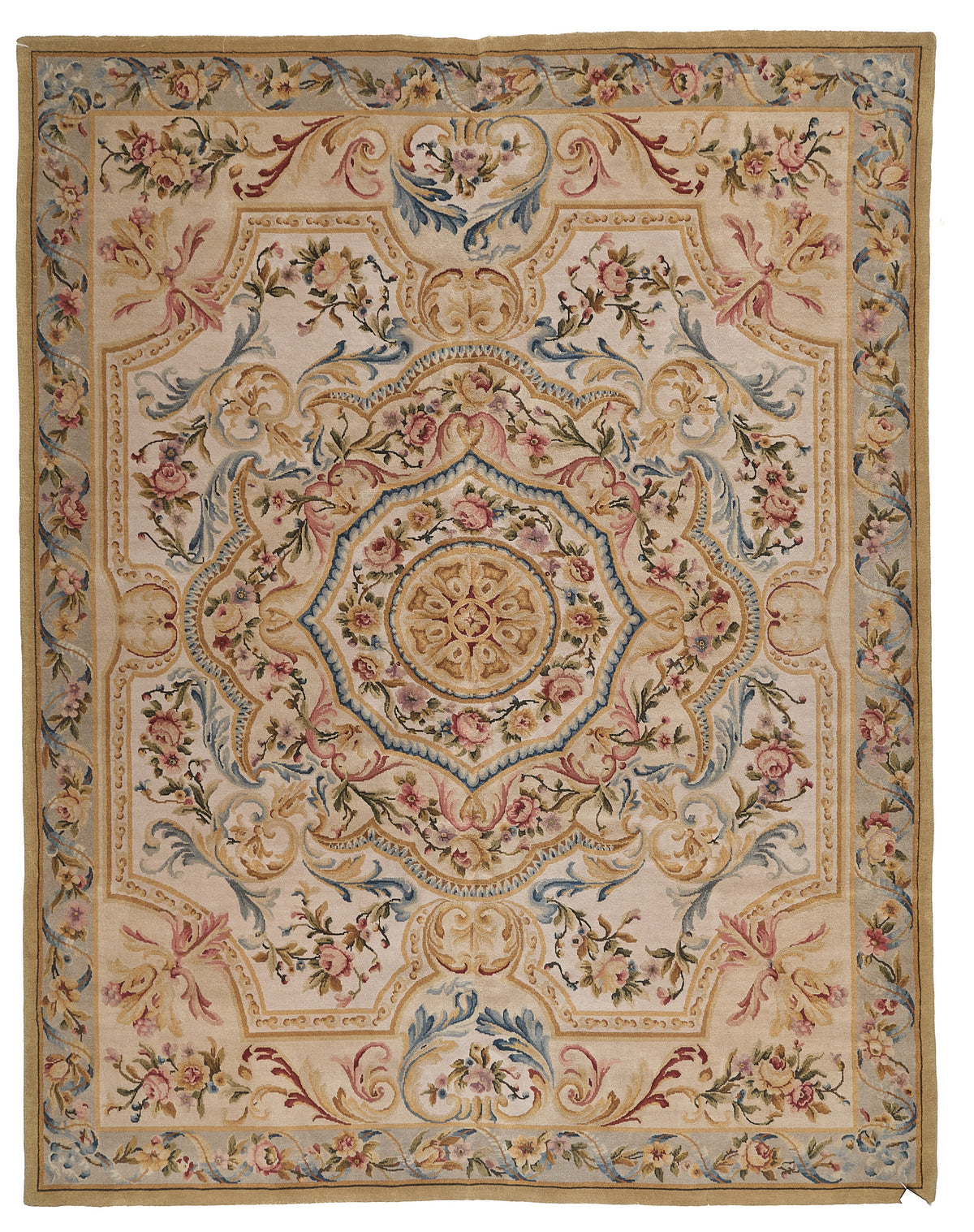 8033 Hand Knotted Savonnerie Carpet