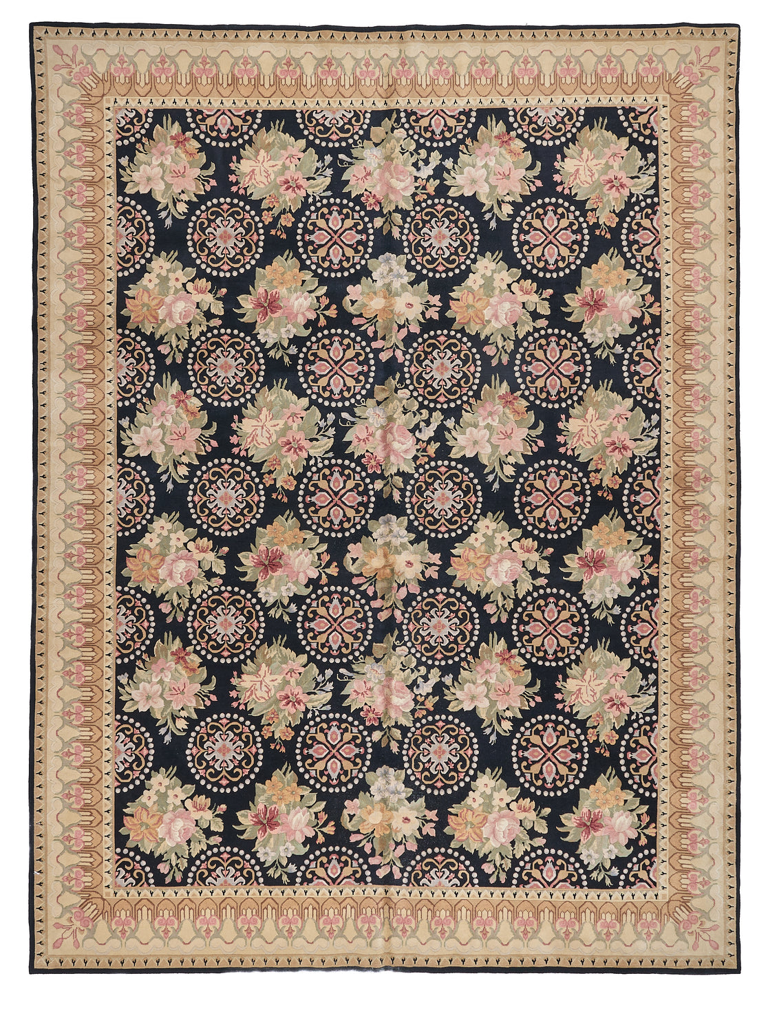 8034 Hand Knotted Savonnerie Carpet
