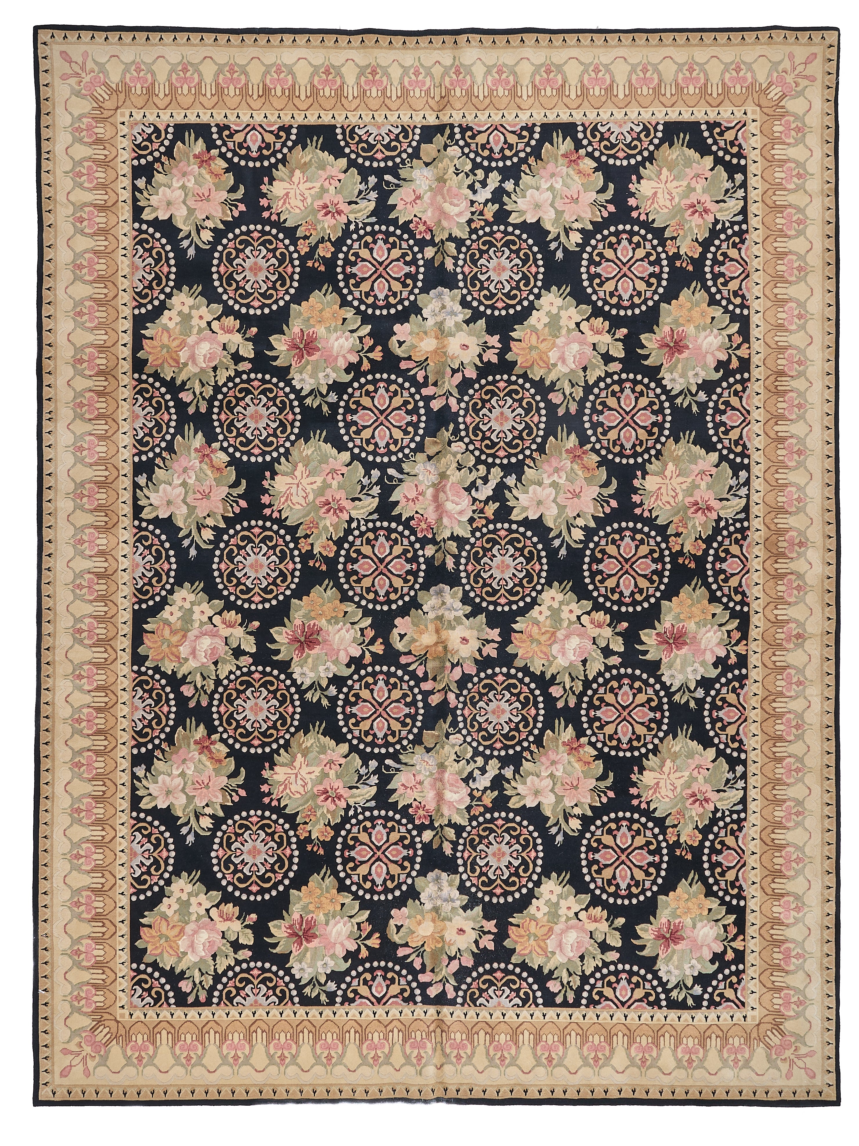 8034 Hand Knotted Savonnerie Carpet