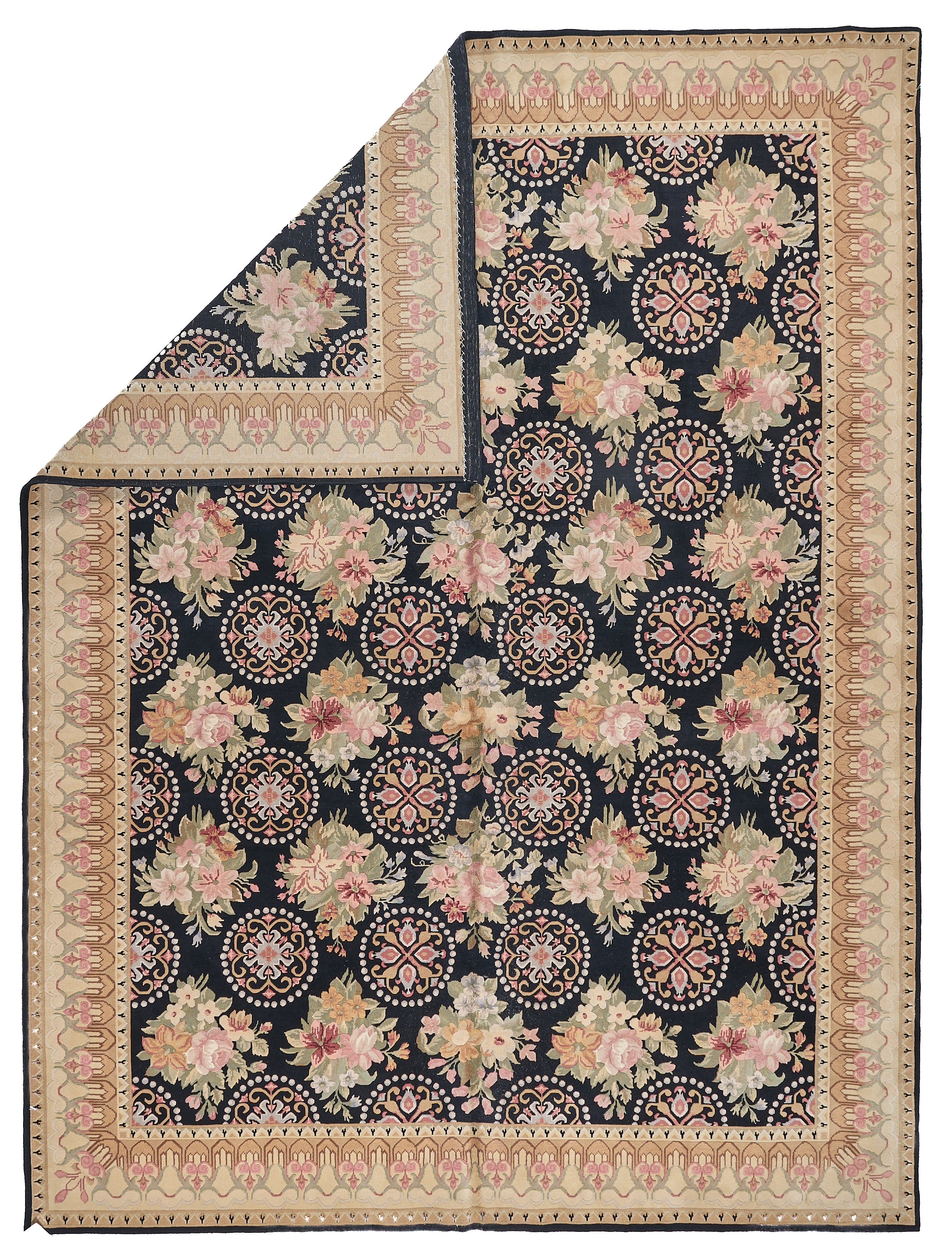 8034 Hand Knotted Savonnerie Carpet