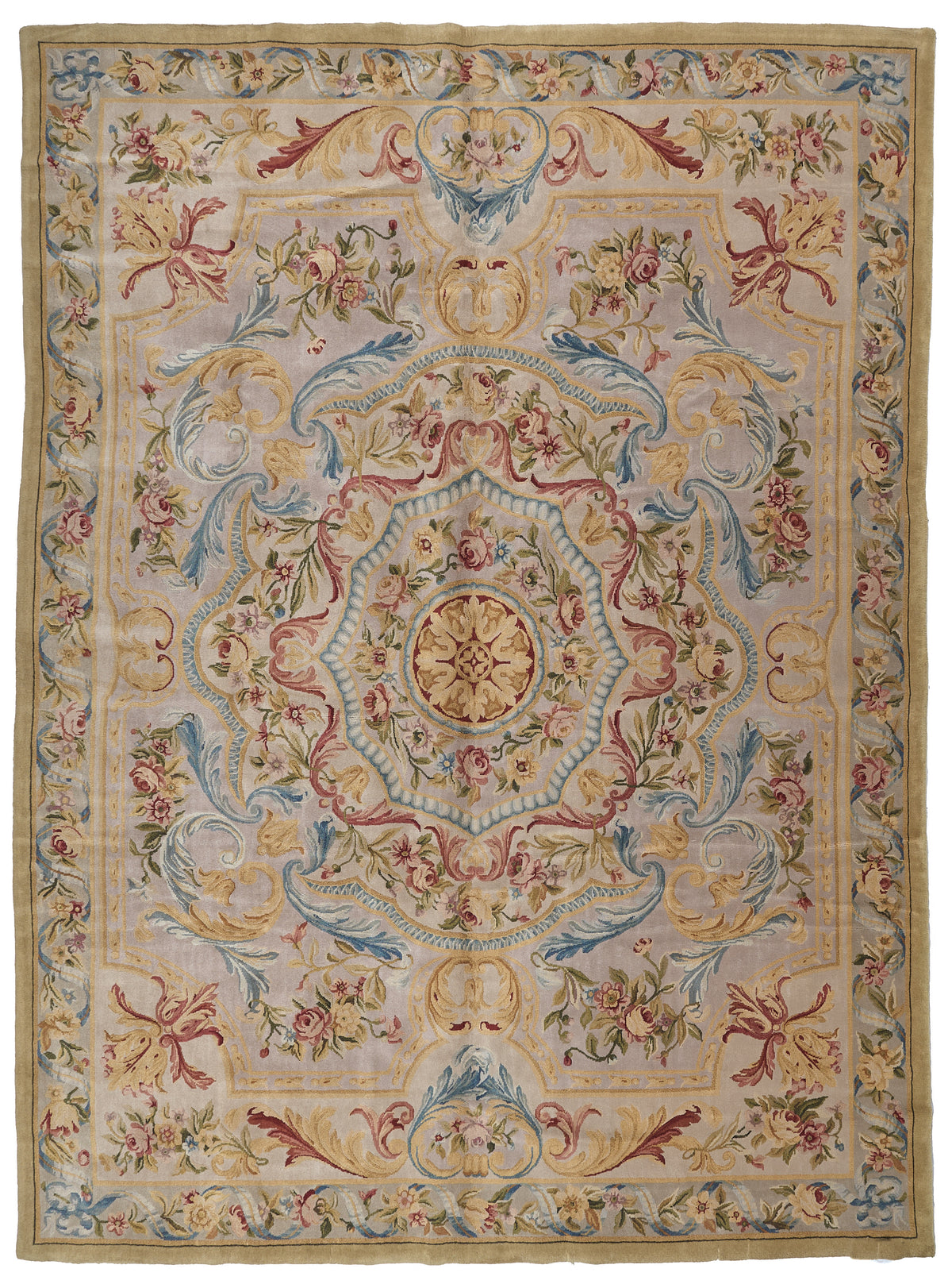 8035 Hand Knotted Savonnerie Carpet