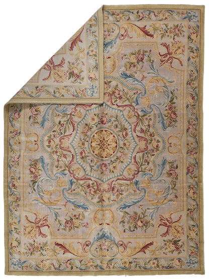 8035 Hand Knotted Savonnerie Carpet