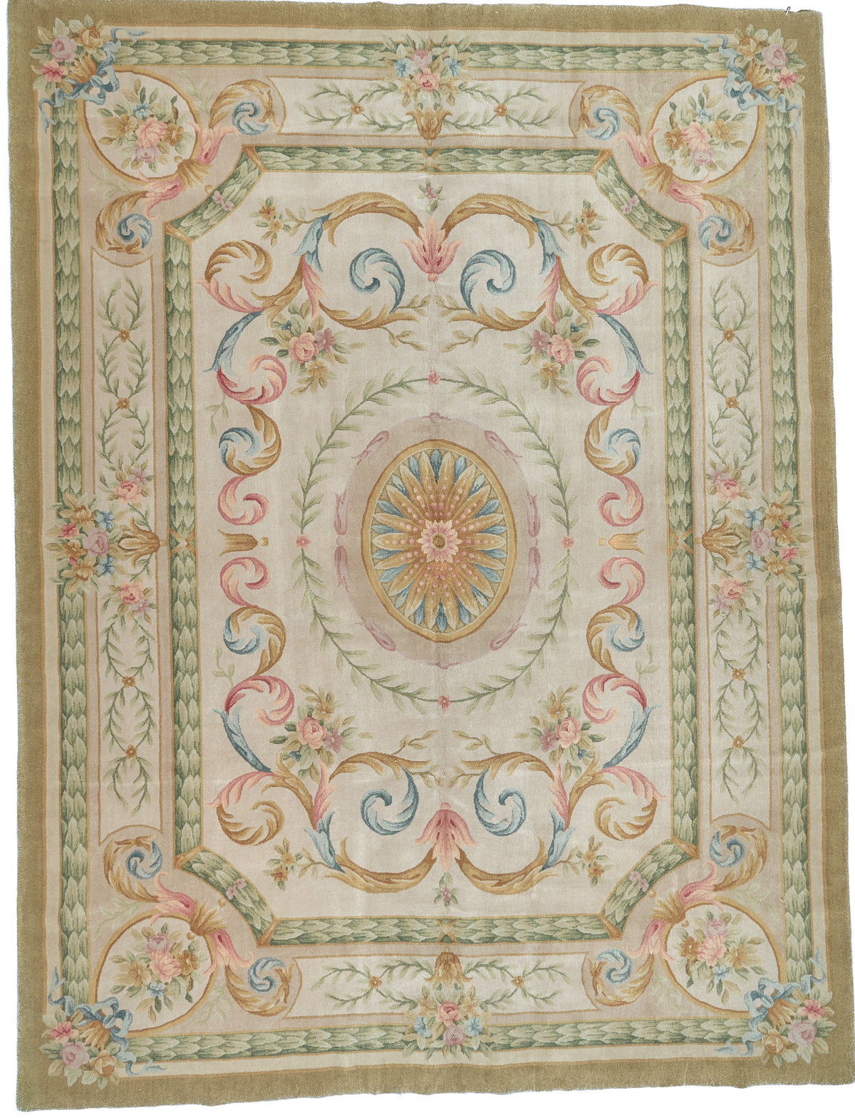 8036 Hand Knotted Savonnerie Carpet