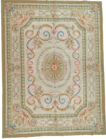 8036 Hand Knotted Savonnerie Carpet