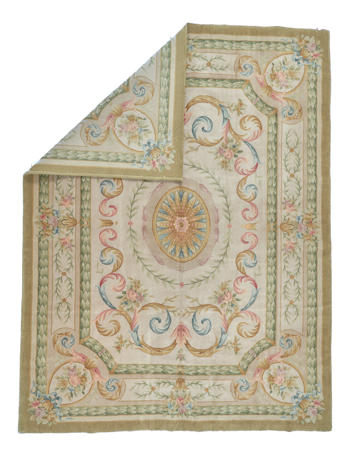 8036 Hand Knotted Savonnerie Carpet