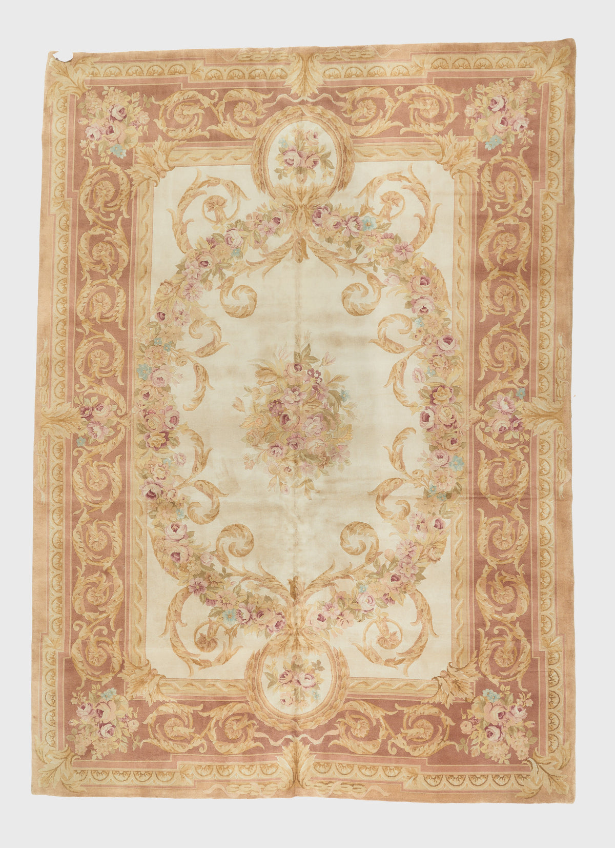 8038 Hand Knotted Savonnerie Carpet