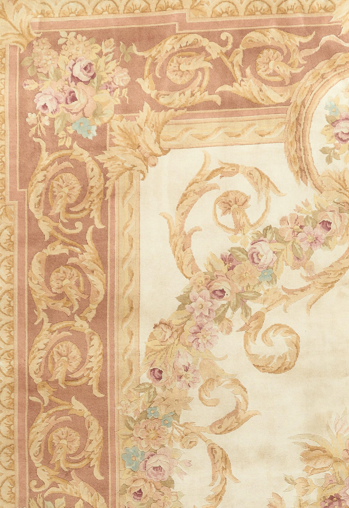 8038 Hand Knotted Savonnerie Carpet