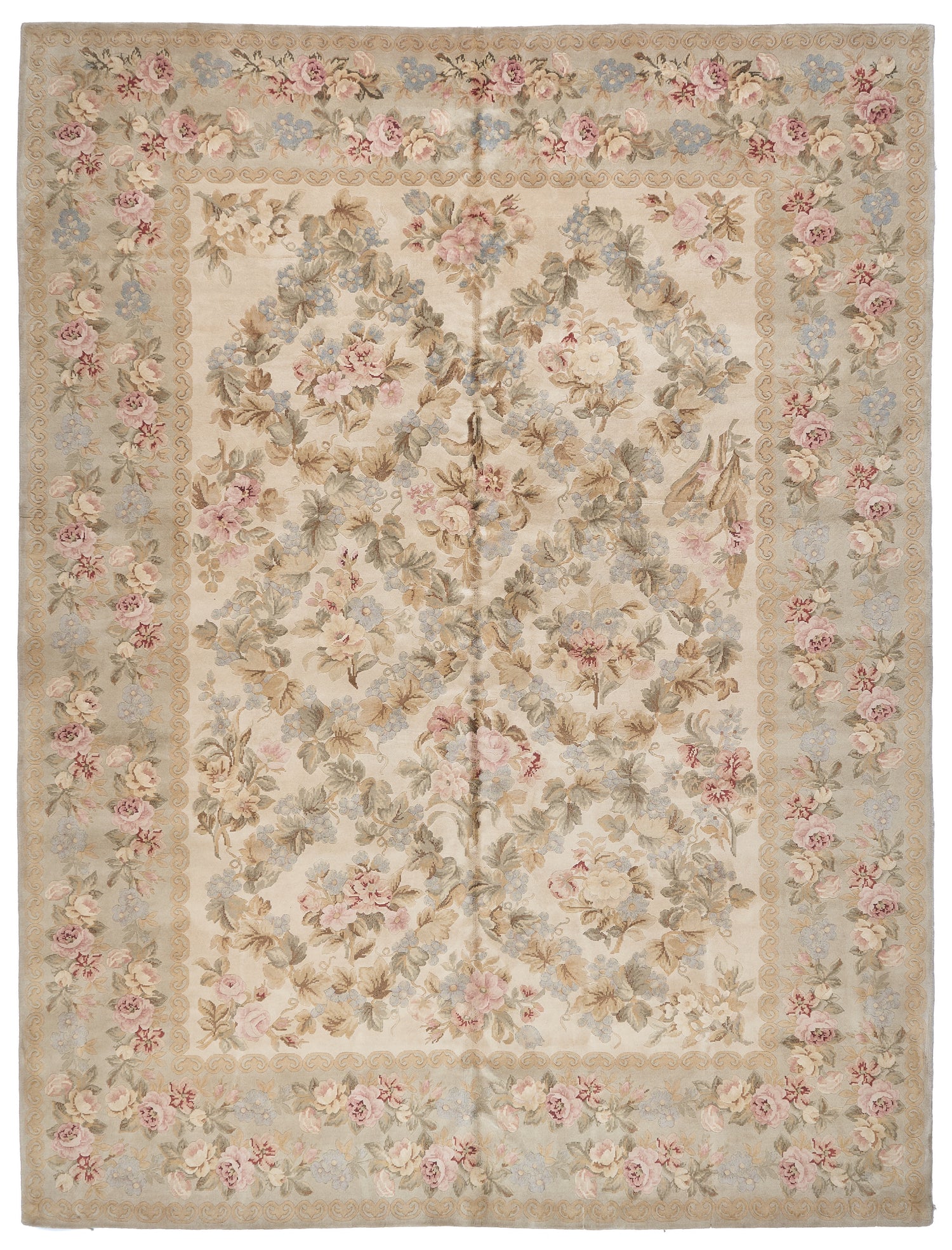 8039 Hand Knotted Savonnerie Carpet