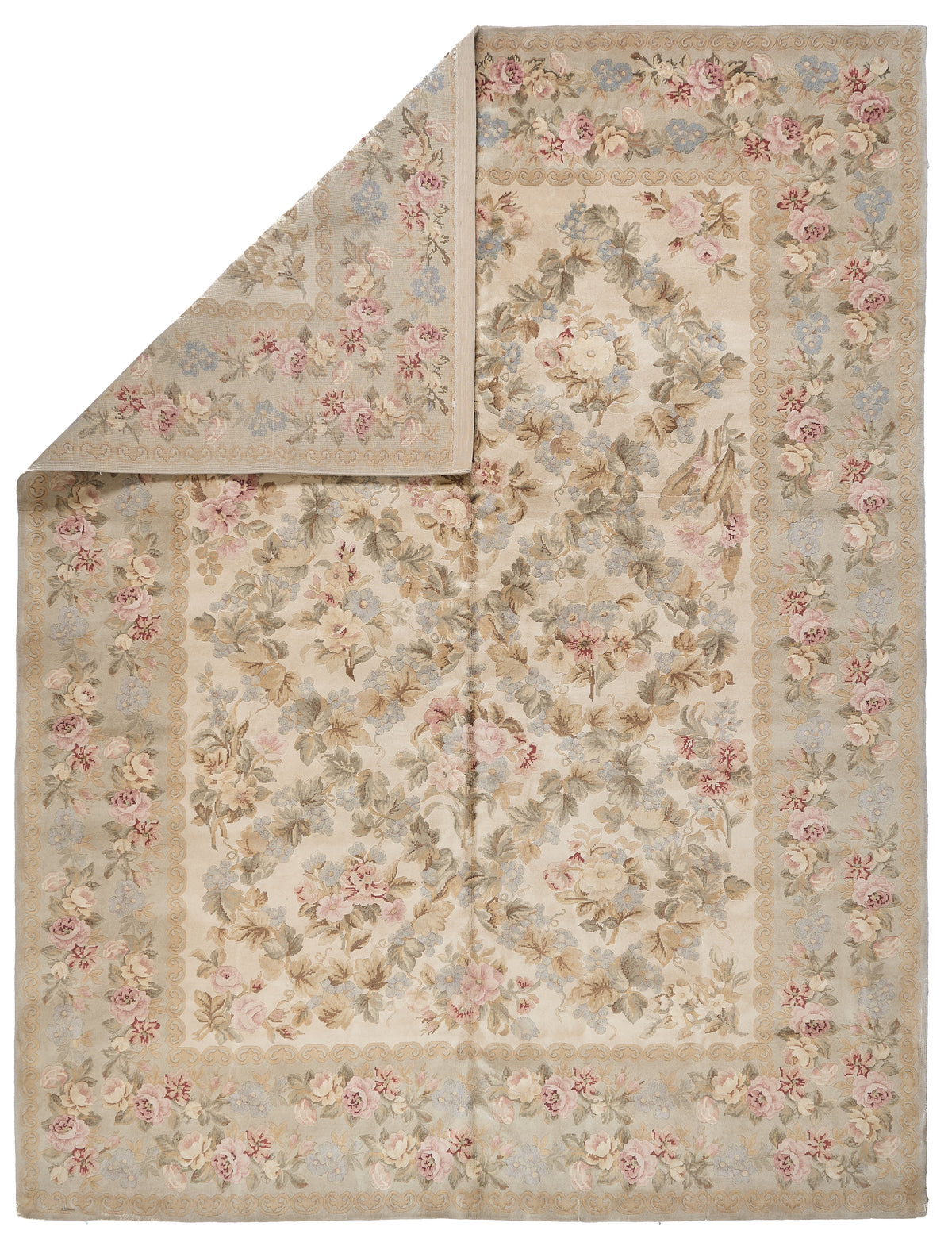 8039 Hand Knotted Savonnerie Carpet