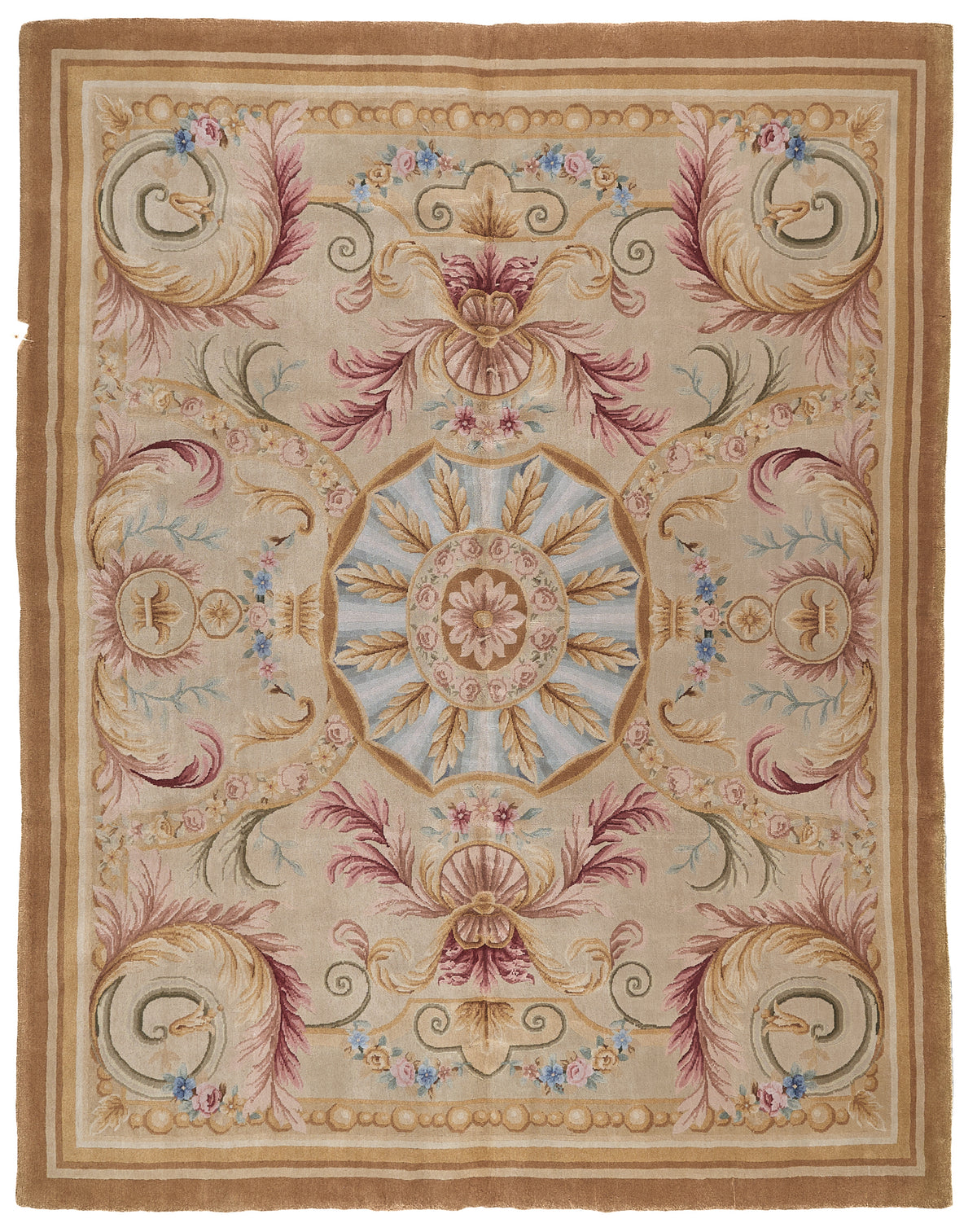 8044 Hand Knotted Savonnerie Carpet