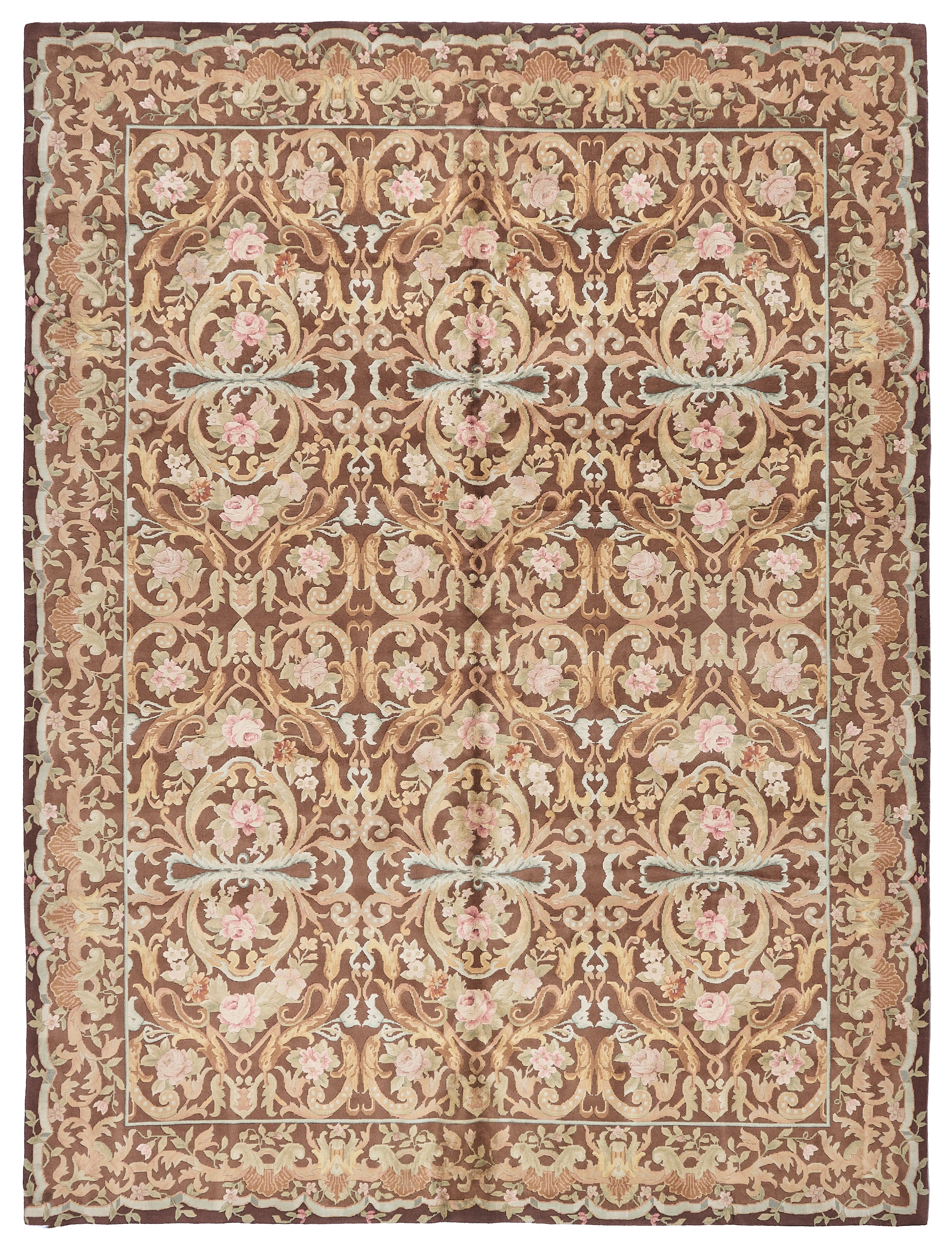 8045 Hand Knotted Savonnerie Carpet
