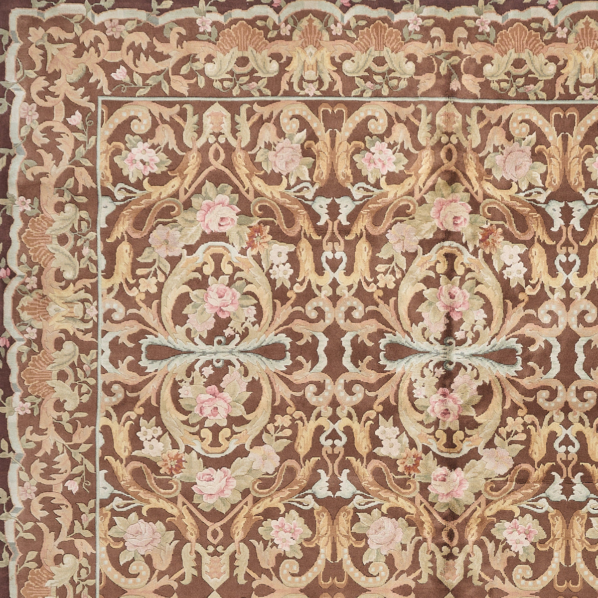 8045 Hand Knotted Savonnerie Carpet