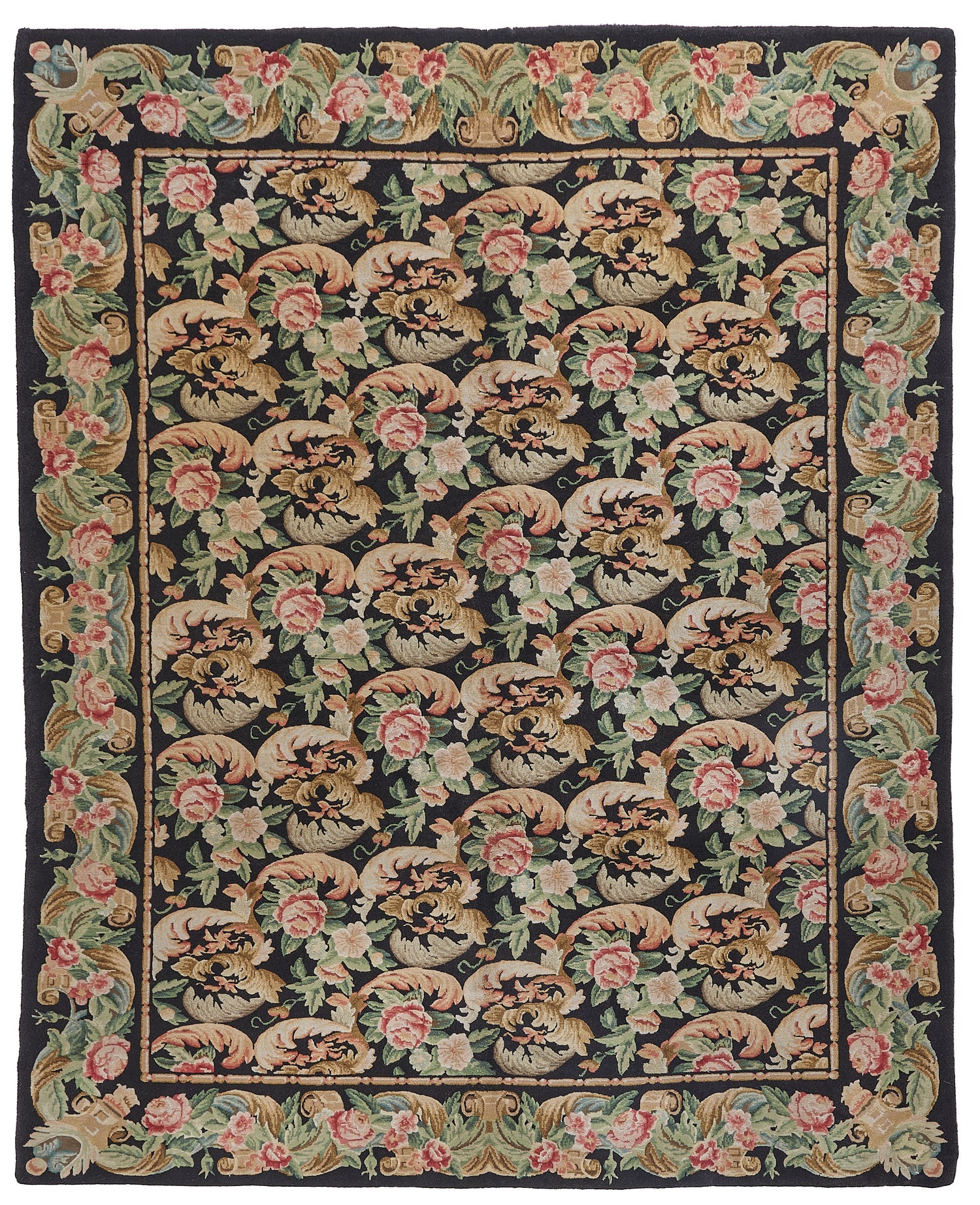 8049 Hand Knotted Savonnerie Carpet