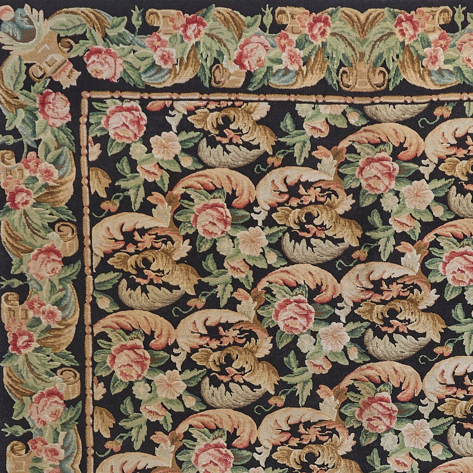 8049 Hand Knotted Savonnerie Carpet