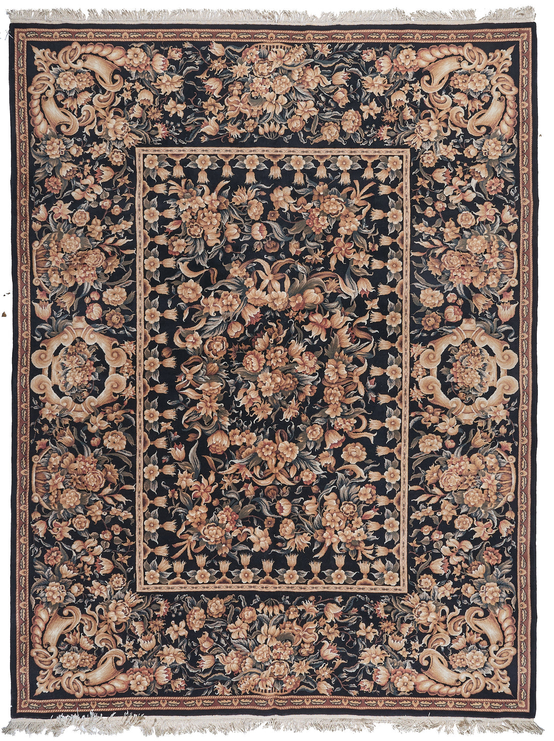 8052 Hand Knotted Savonnerie Carpet