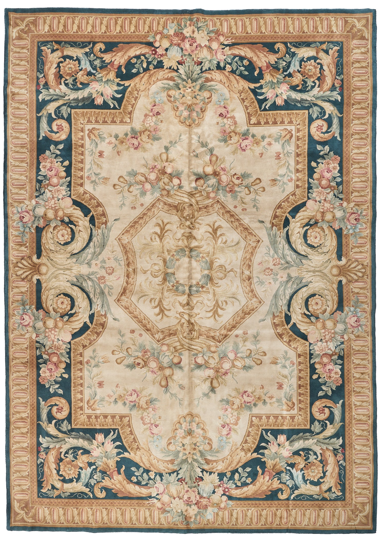 8054 Hand Knotted Savonnerie Carpet