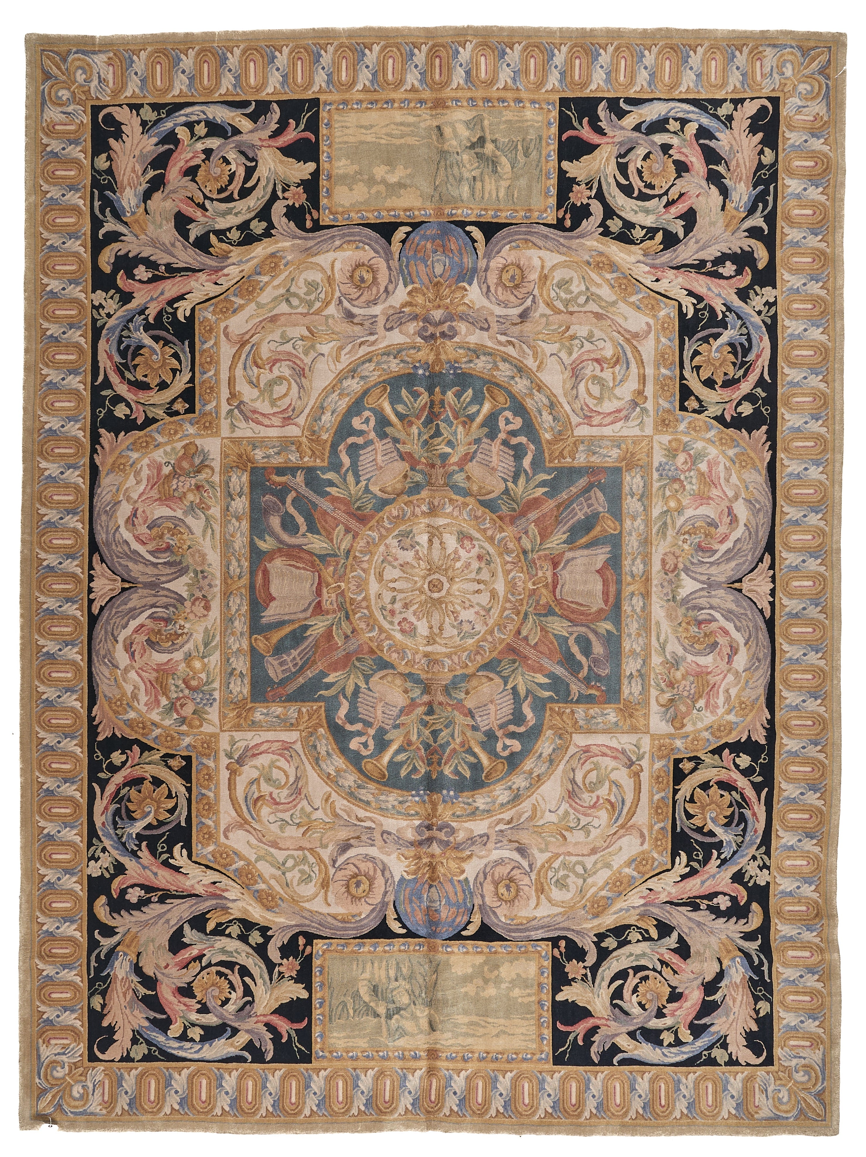 8065 Hand Knotted Savonnerie Carpet