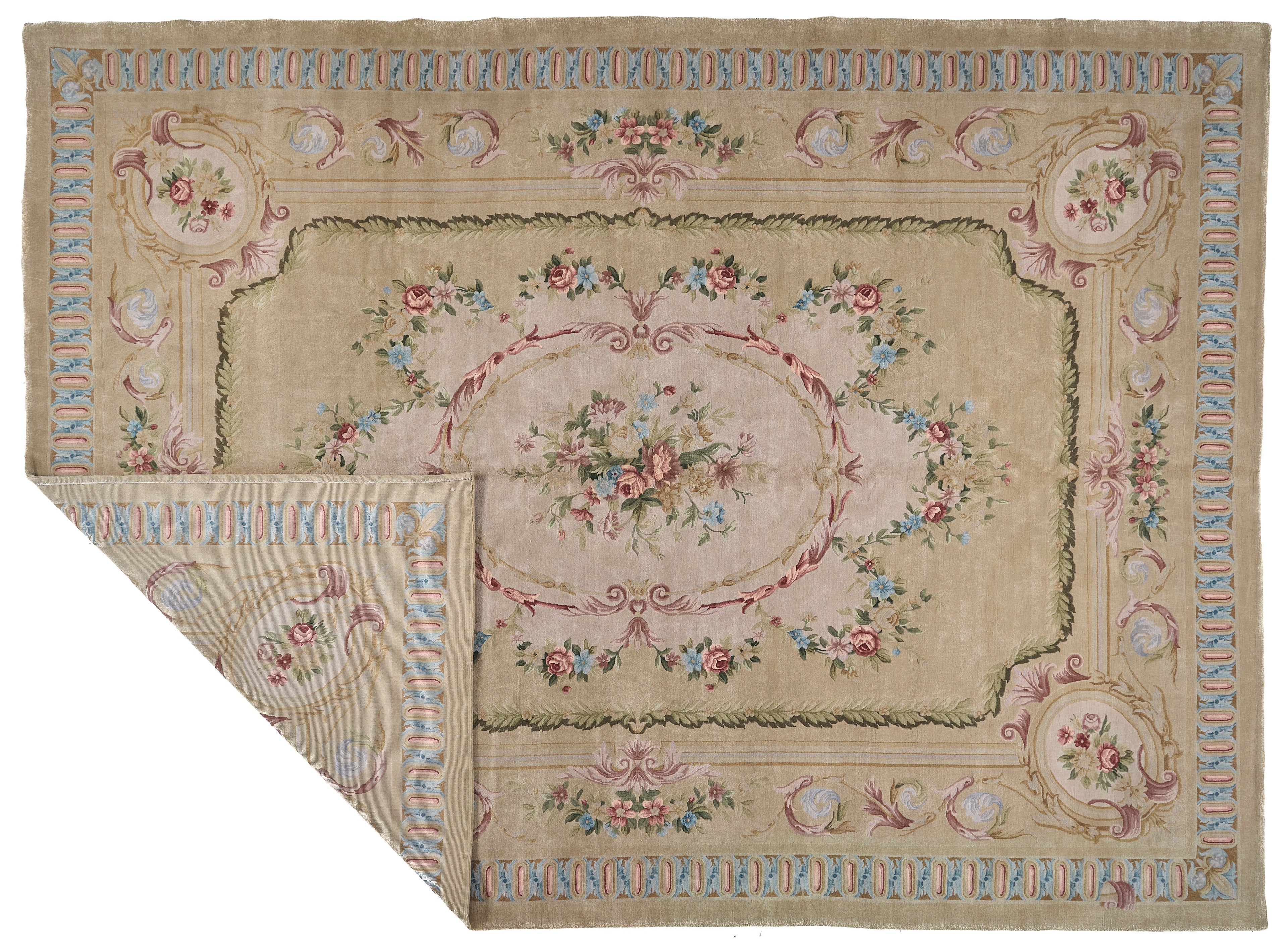 8066 Hand Knotted Savonnerie Carpet