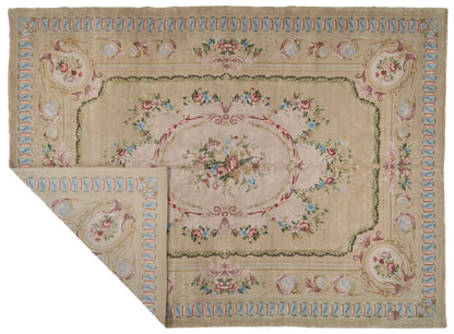 8066 Hand Knotted Savonnerie Carpet