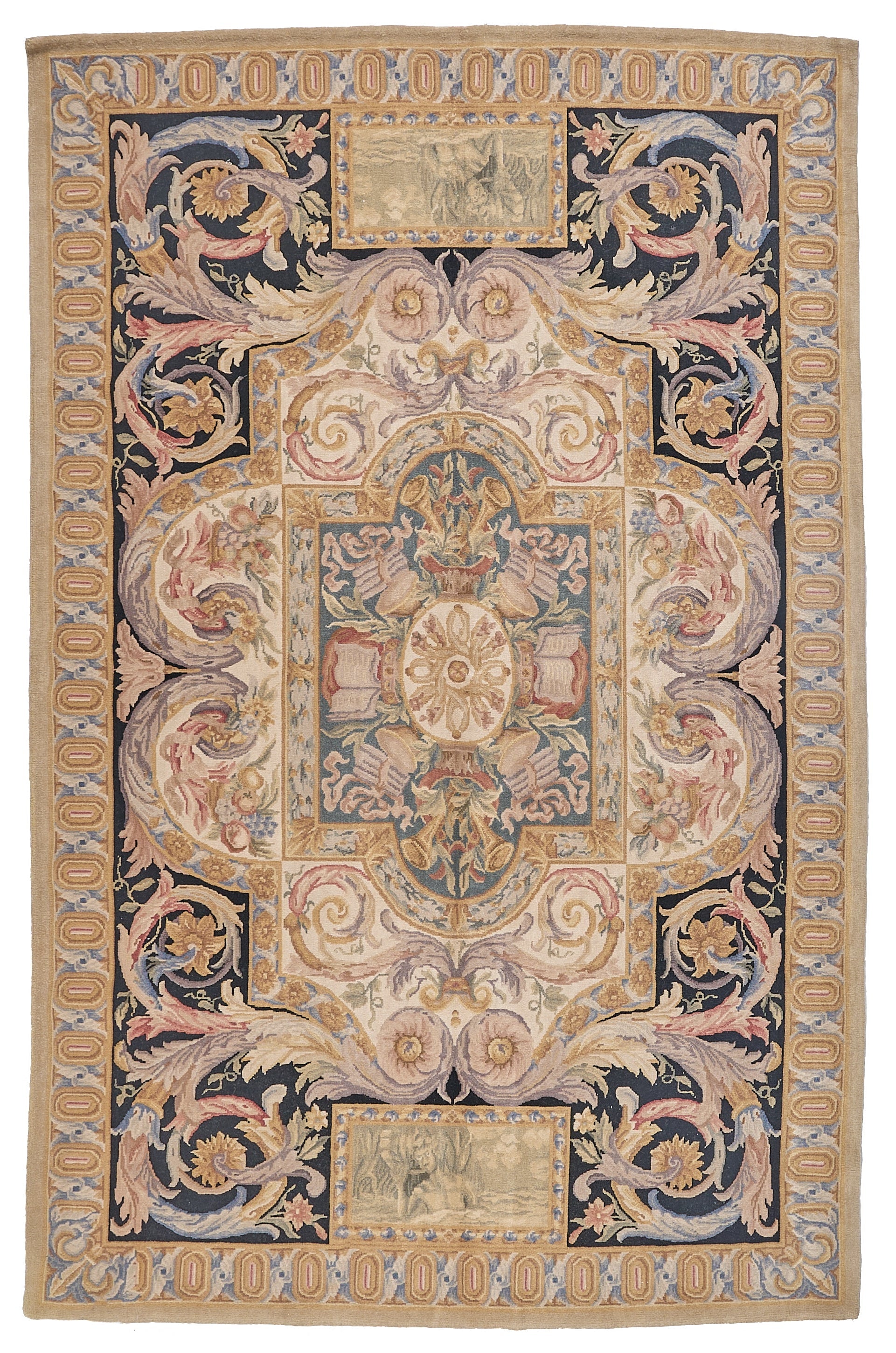 8067 Hand Knotted Savonnerie Carpet