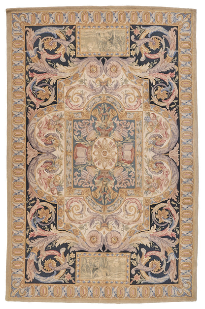 8067 Hand Knotted Savonnerie Carpet