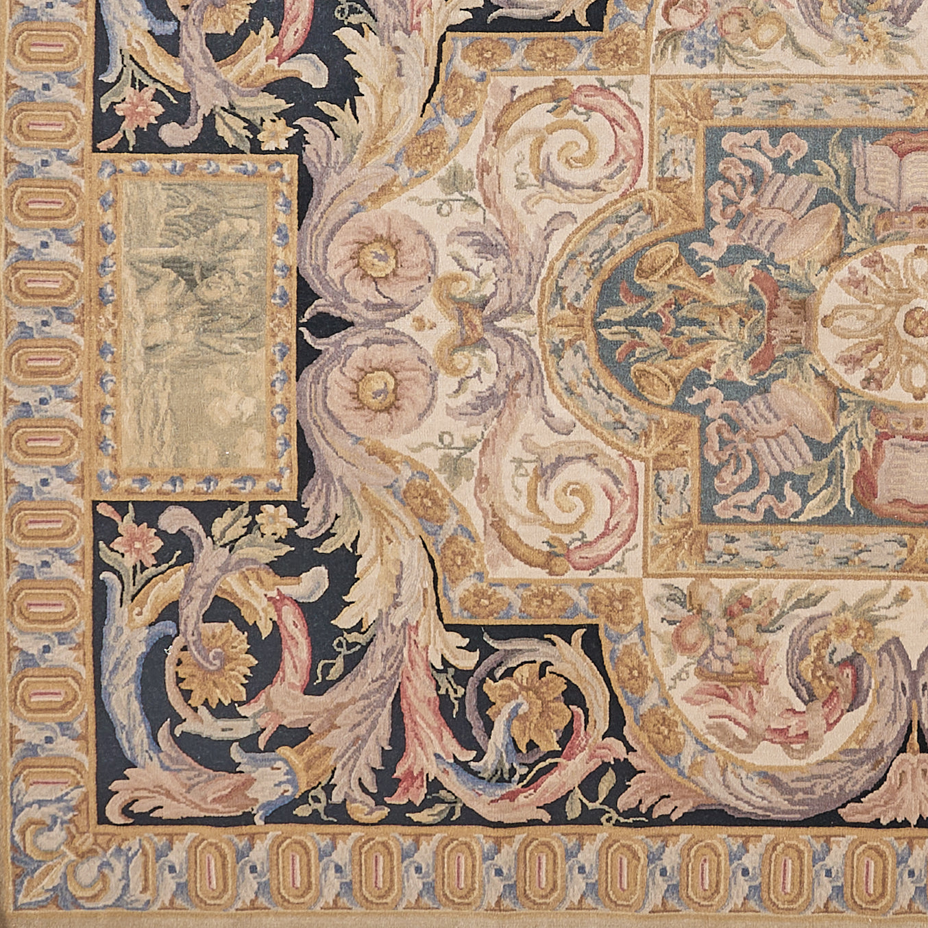 8067 Hand Knotted Savonnerie Carpet