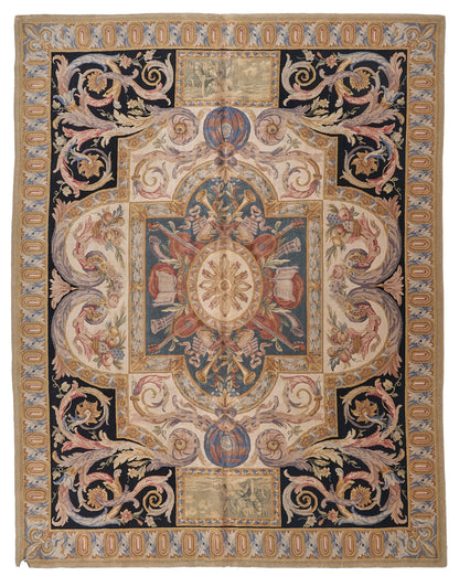 8069 Hand Knotted Savonnerie Carpet