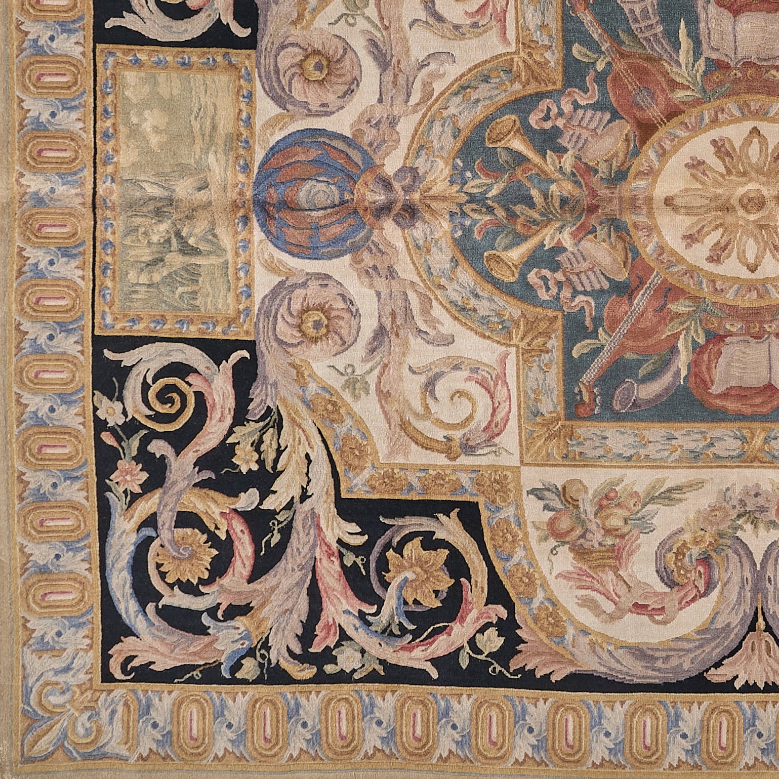 8069 Hand Knotted Savonnerie Carpet
