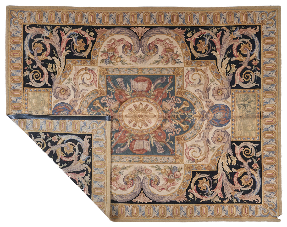 8069 Hand Knotted Savonnerie Carpet