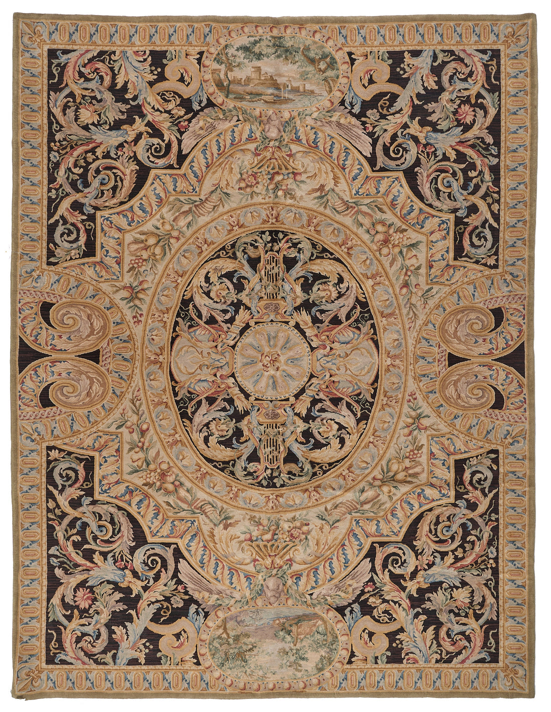 8070 Hand Knotted Savonnerie Carpet