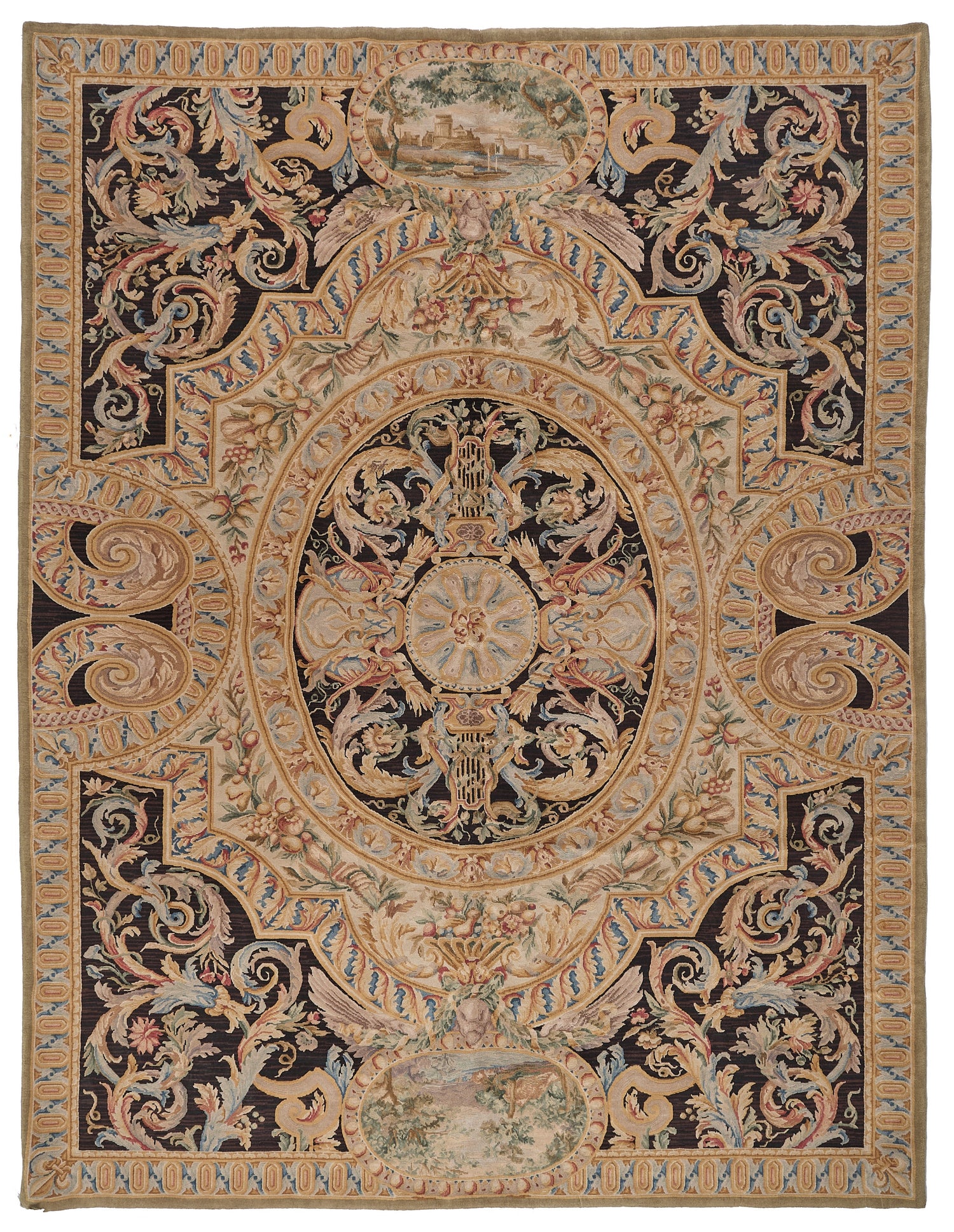 8070 Hand Knotted Savonnerie Carpet