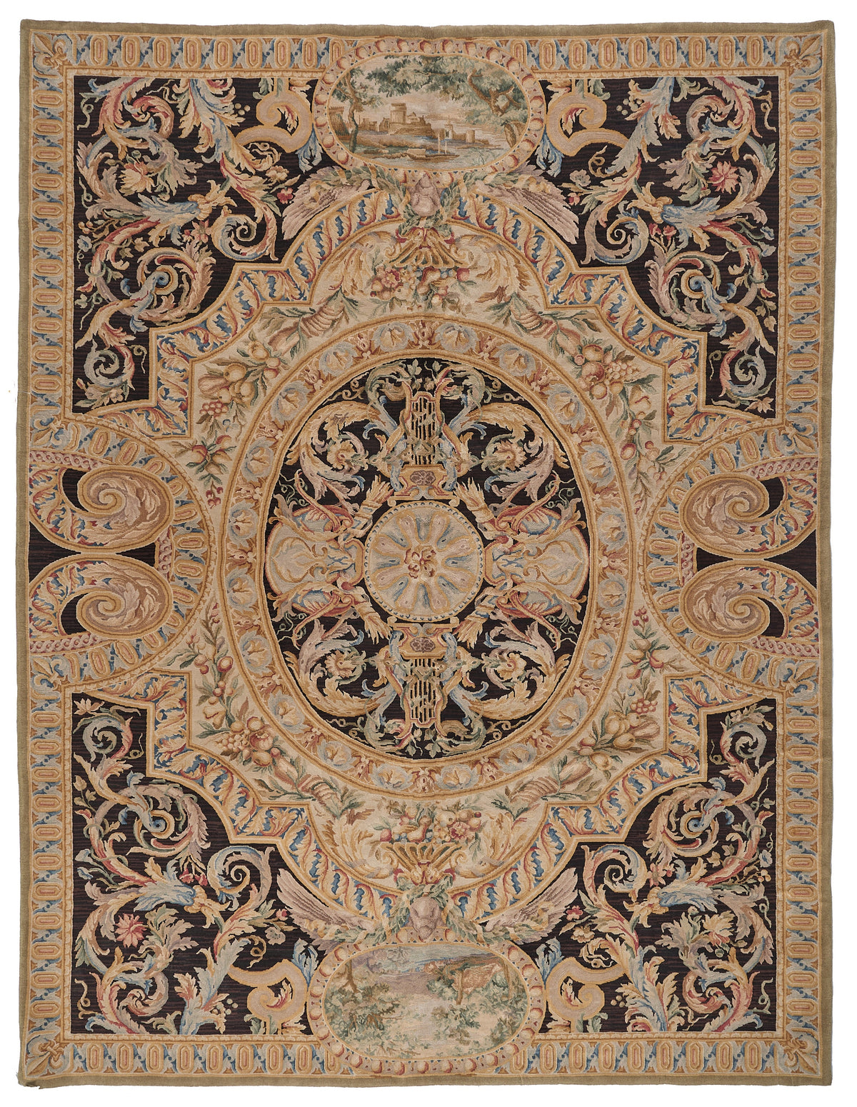 8070 Hand Knotted Savonnerie Carpet