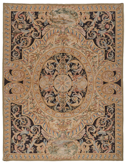 8070 Hand Knotted Savonnerie Carpet