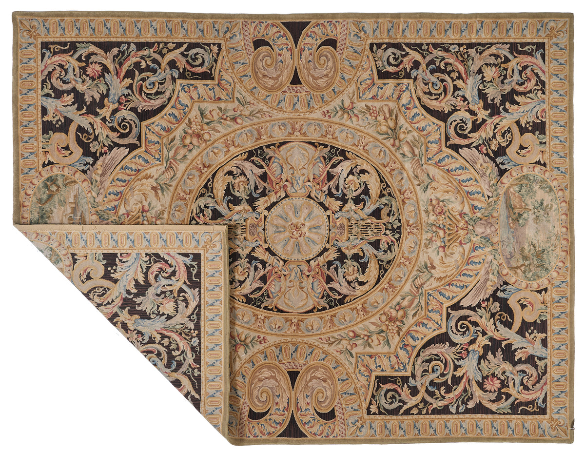 8070 Hand Knotted Savonnerie Carpet