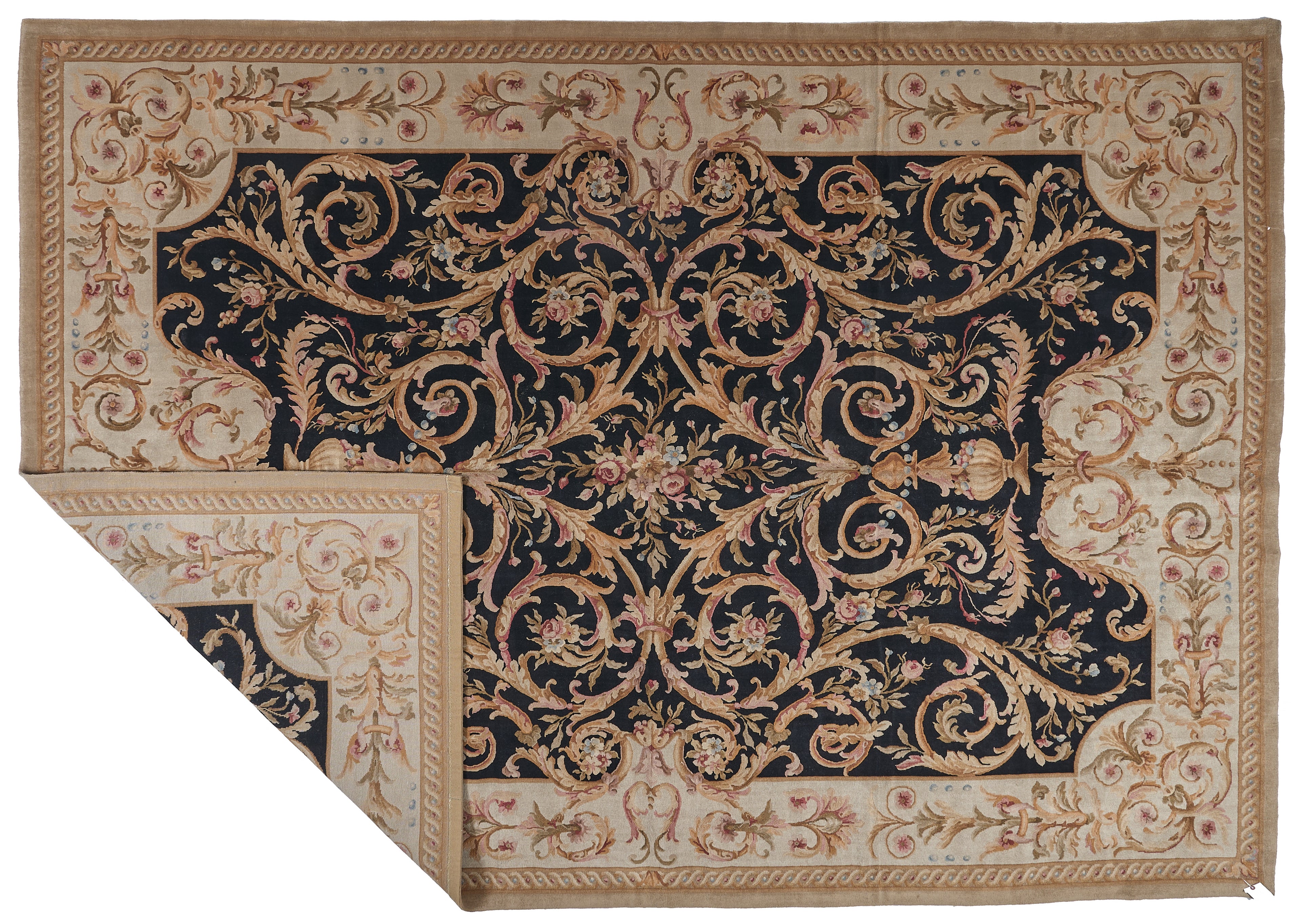 8072 Hand Knotted Savonnerie Carpet