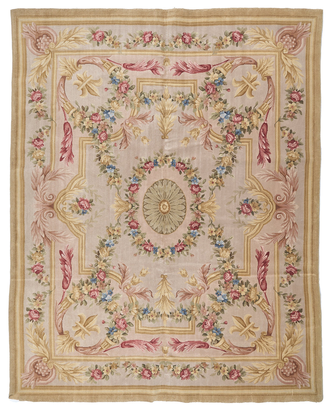 8073 Hand Knotted Savonnerie Carpet